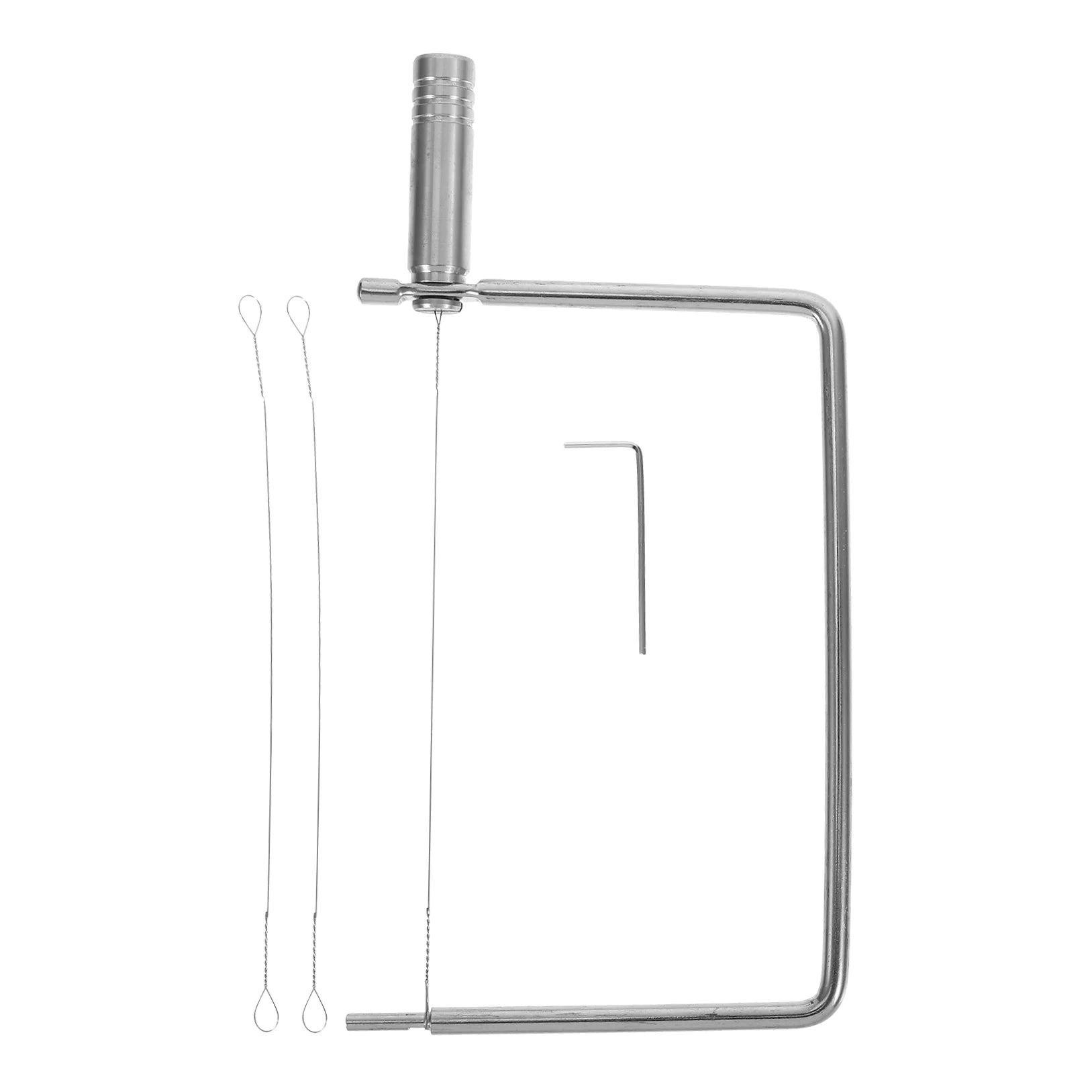 unbranded Stainless Steel Cheese Slicer with Wire Multipurpose Cheese Cutter for Slices Handheld Cheese Slicer for Butters and Cheese Blocks Kitchen Tool