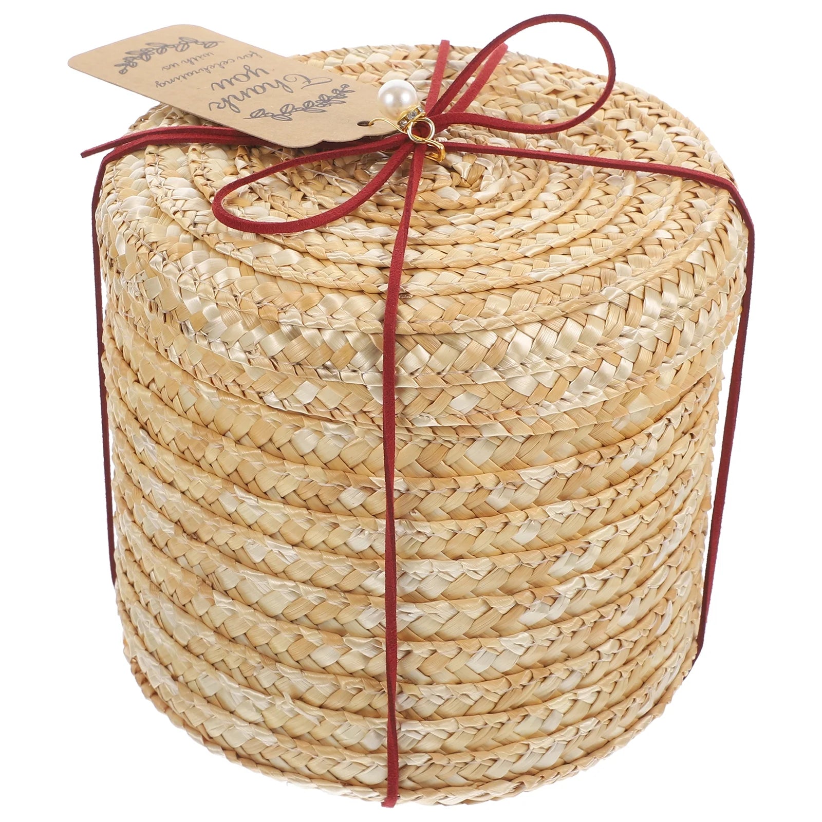 Organizers and Storage Utility Cart Rattan Basket Straw Box Study Room Office