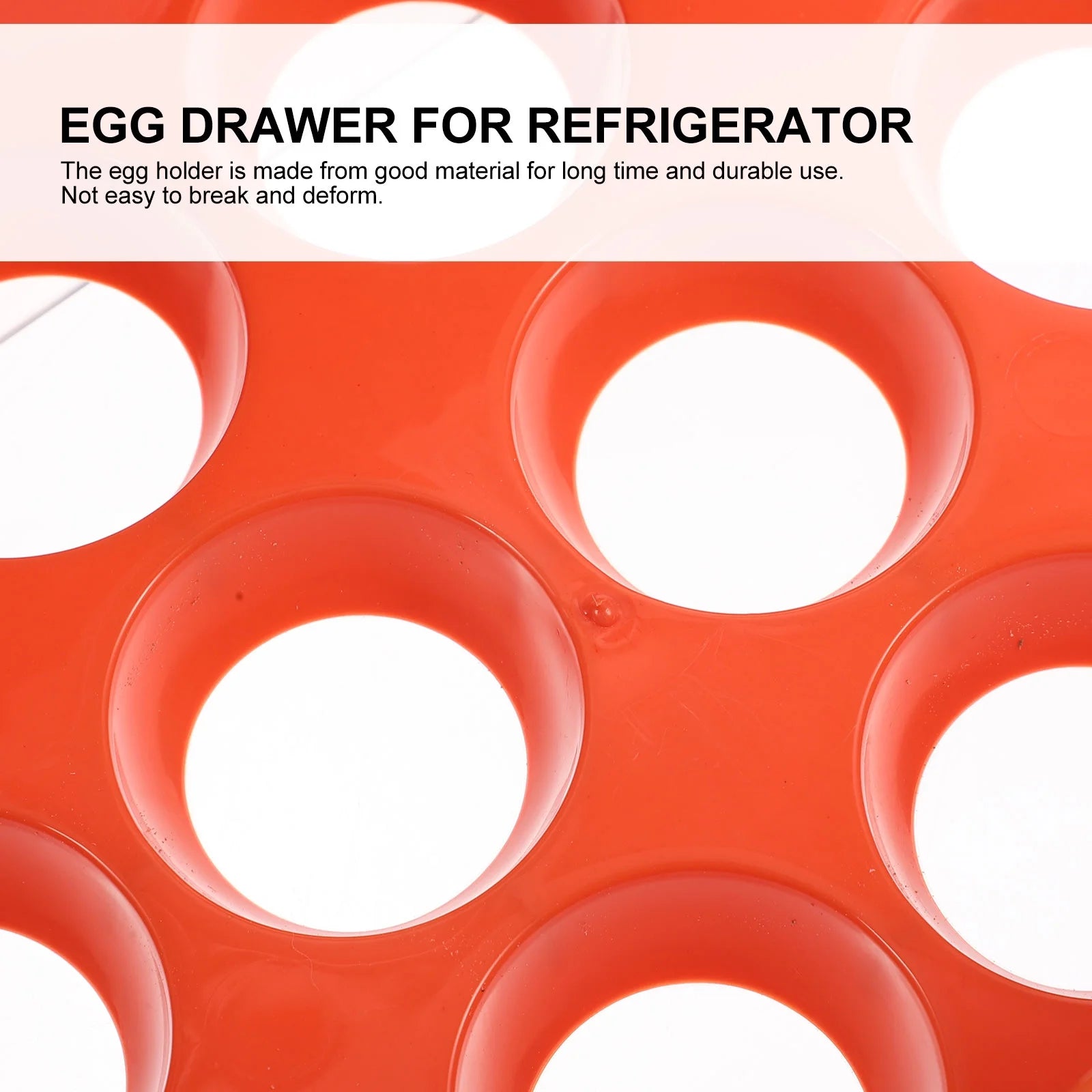 Holder Decor Egg Storage Box Egg Storage Shelf 21.5x22.5x14cm Orange