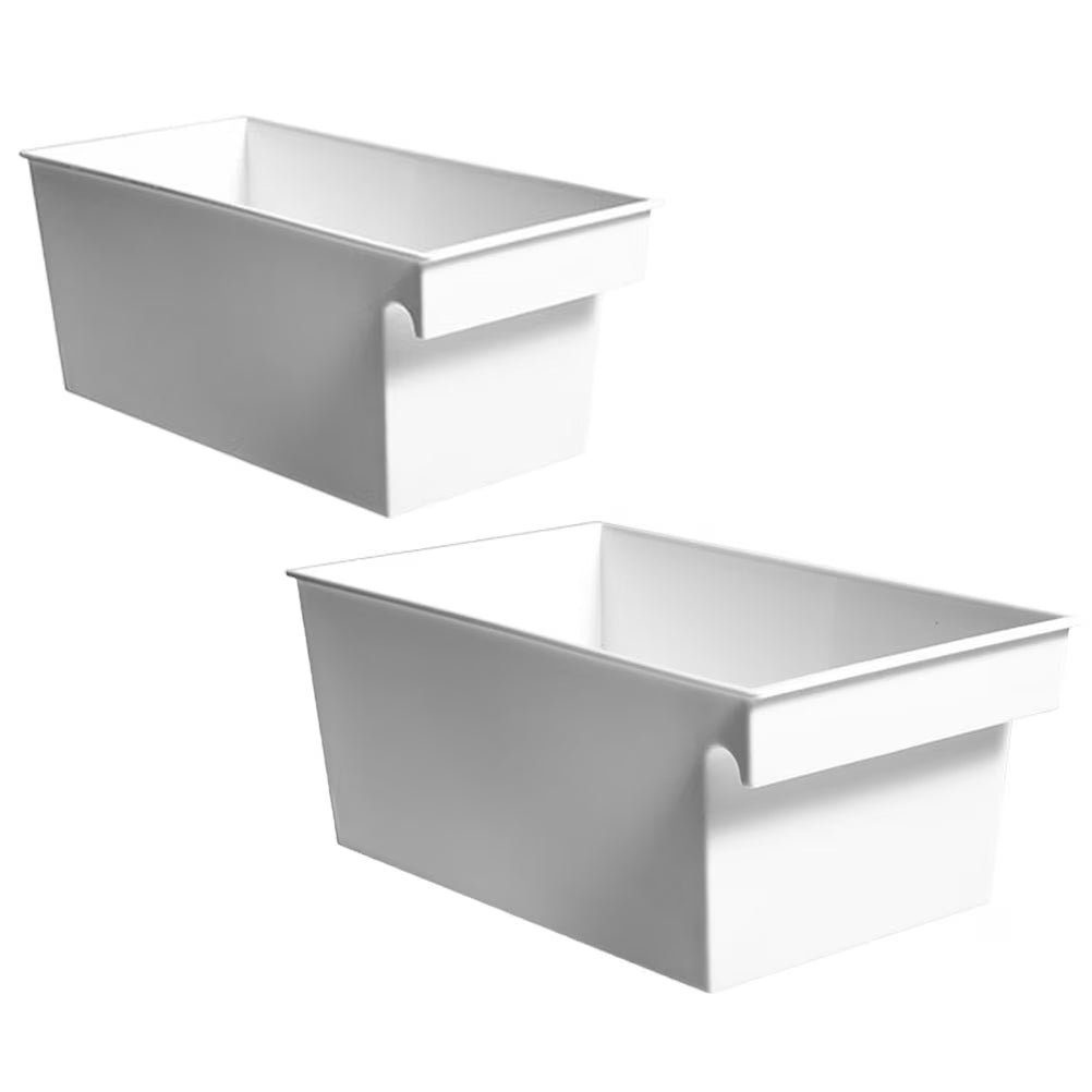 2 PCS Large Storage Containers with Lids Portable Box PP Material Boxes