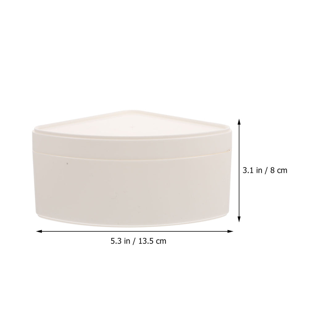 2 Pcs Storage Box Containers Bins Crate Office Trash Can White