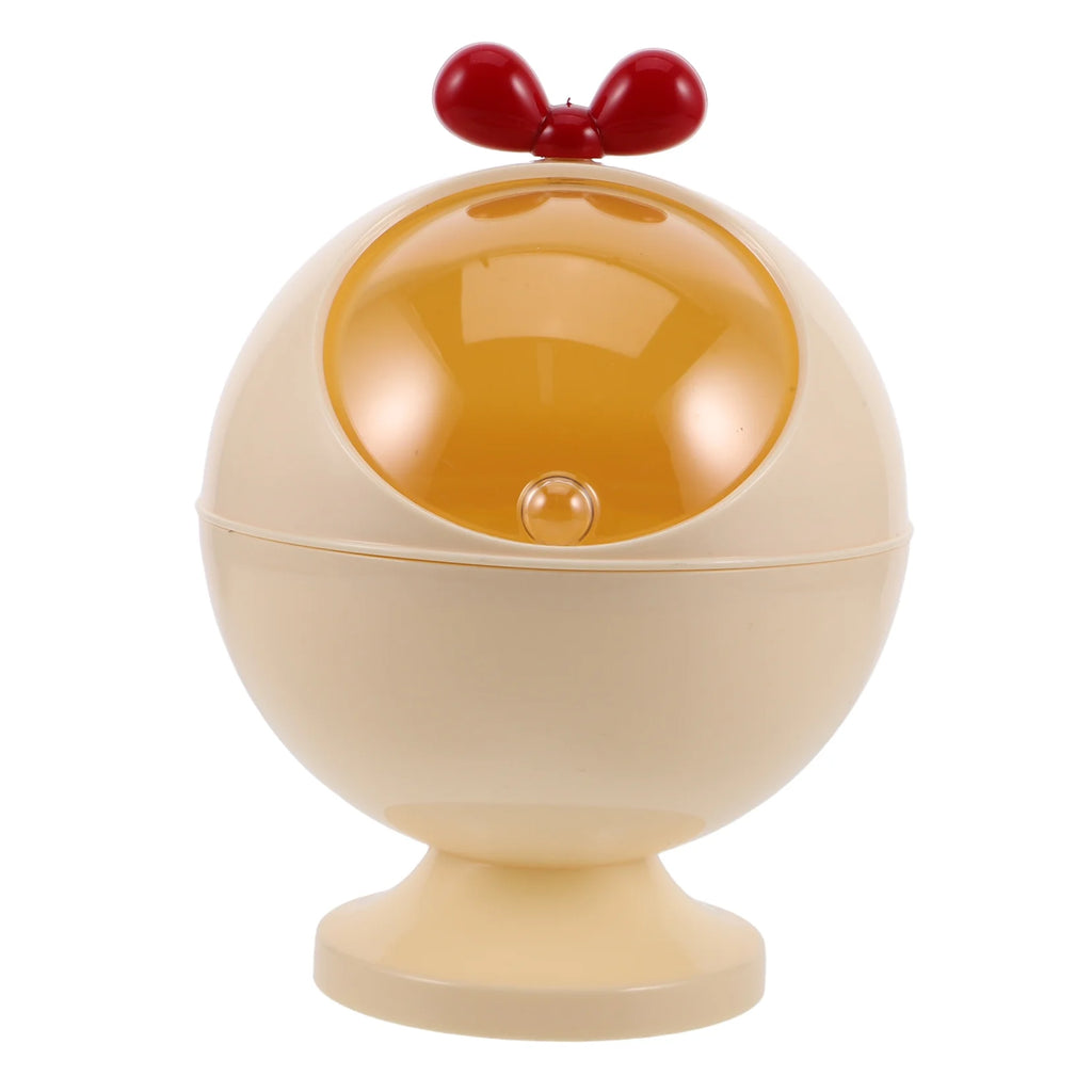 Figurine Decor Hair Accessories Storage Box Baby Miss 21.00X15.50X15.50CM Beige