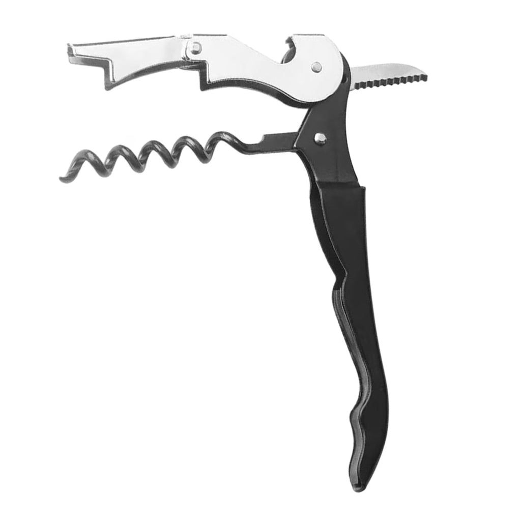 Hiroekza Opener Waiters Key For Servers Bartender With Foil Cutter Jar Opener Manual Bottle Opener Double Hinged Bottle Opener Kitchen Gadgets Clearance