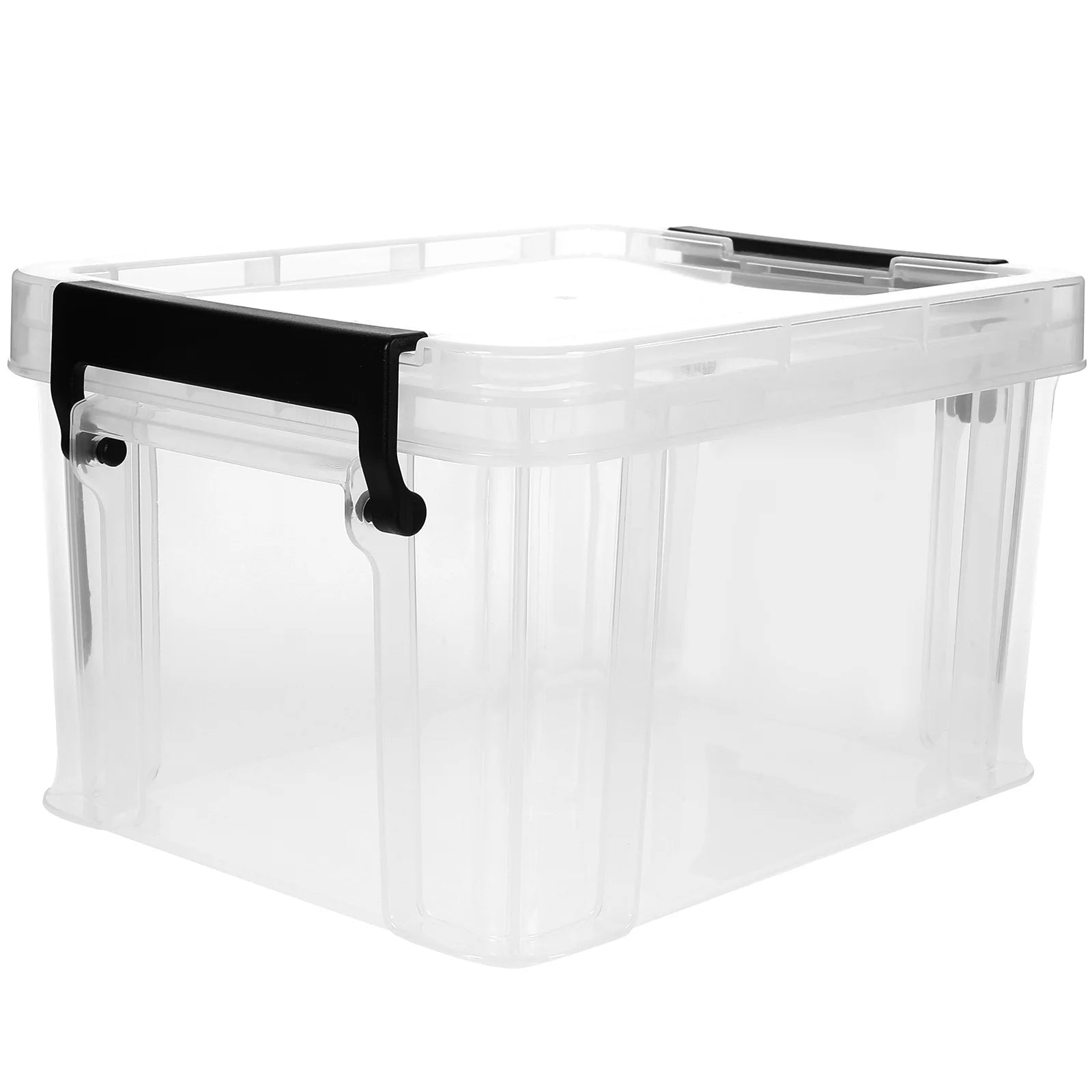 Lids Office Stationery Storage Box 21X16.4X12.5CM Transparent