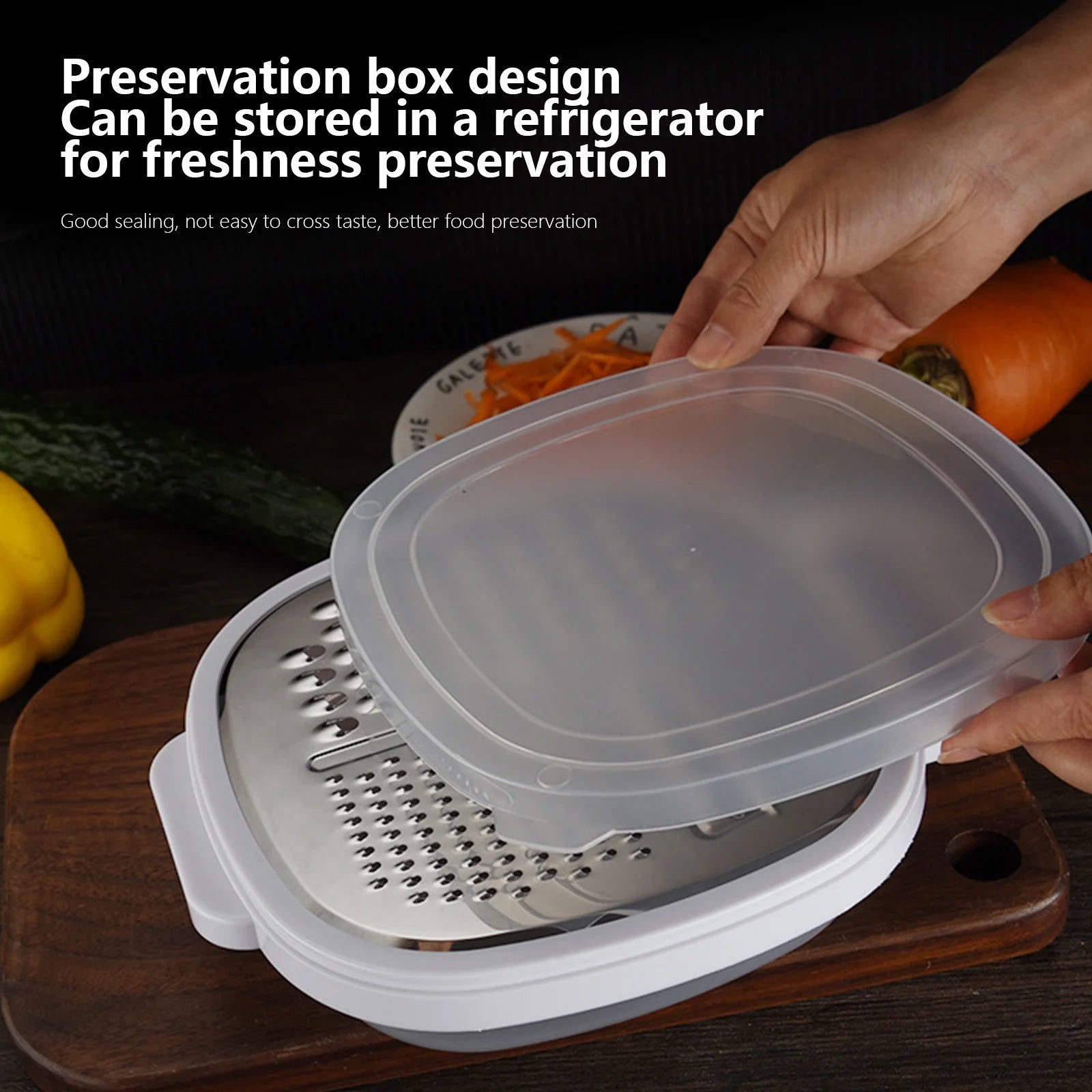 Grater Premium Handheld Cheese Grater - Cheese Grater With Soft Handle - Grater For Kitchen Spices Ginger - Stainless Steel Cheese Shredder - Lemon Zester To Kitchen Gadgets Clearance