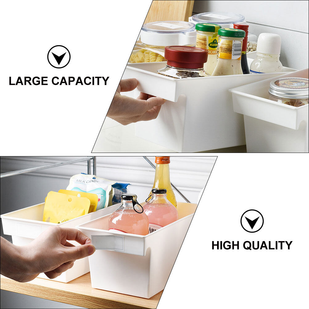 2 PCS Large Storage Containers with Lids Portable Box PP Material Boxes