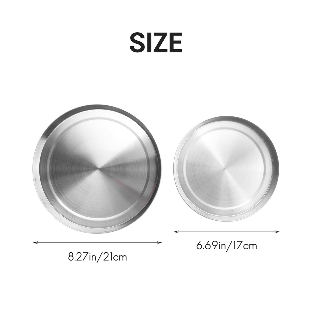 4Pcs Stainless Steel Hob Covers Stove Plate Top Cooker Protector Kit Set Utensils 17/21CM Kitchen Accessories