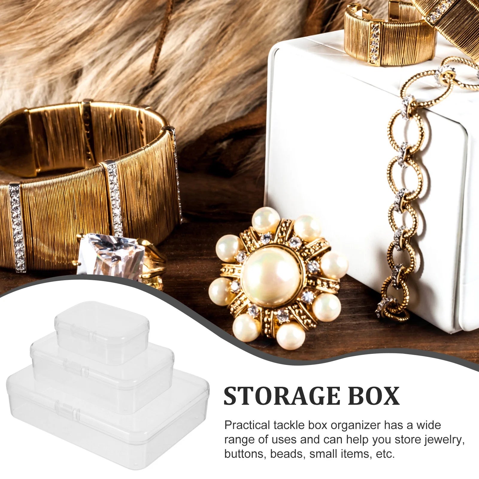 28 Pcs Storage Baskets with Lids Plastic Box Portable Case