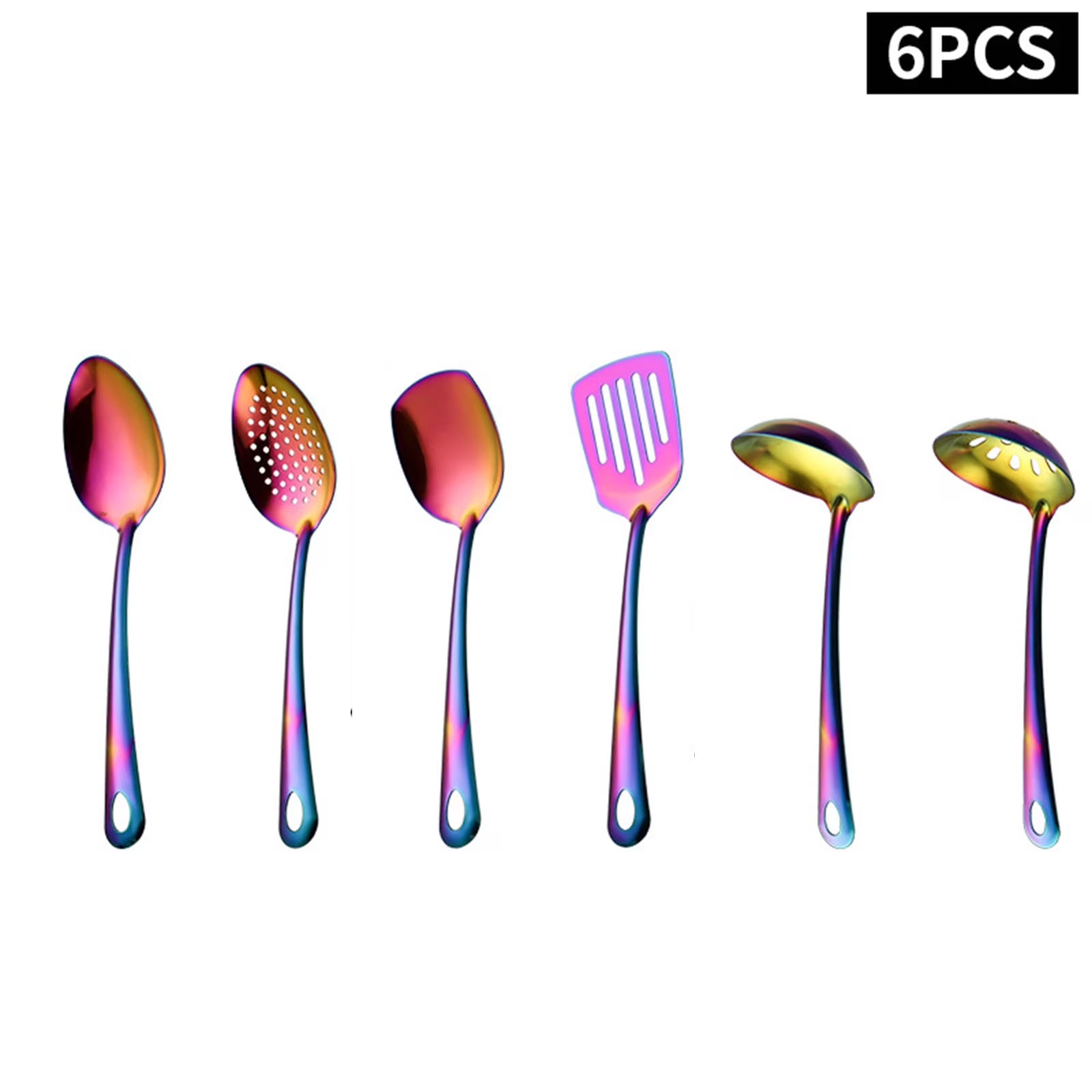 6-Piece Kitchen Utensil Set Stainless Steel Cooking Tools Set Heavy-Duty Kitchen Tool Spatula Set Essential Home Kitchen Gadgets and Accessories