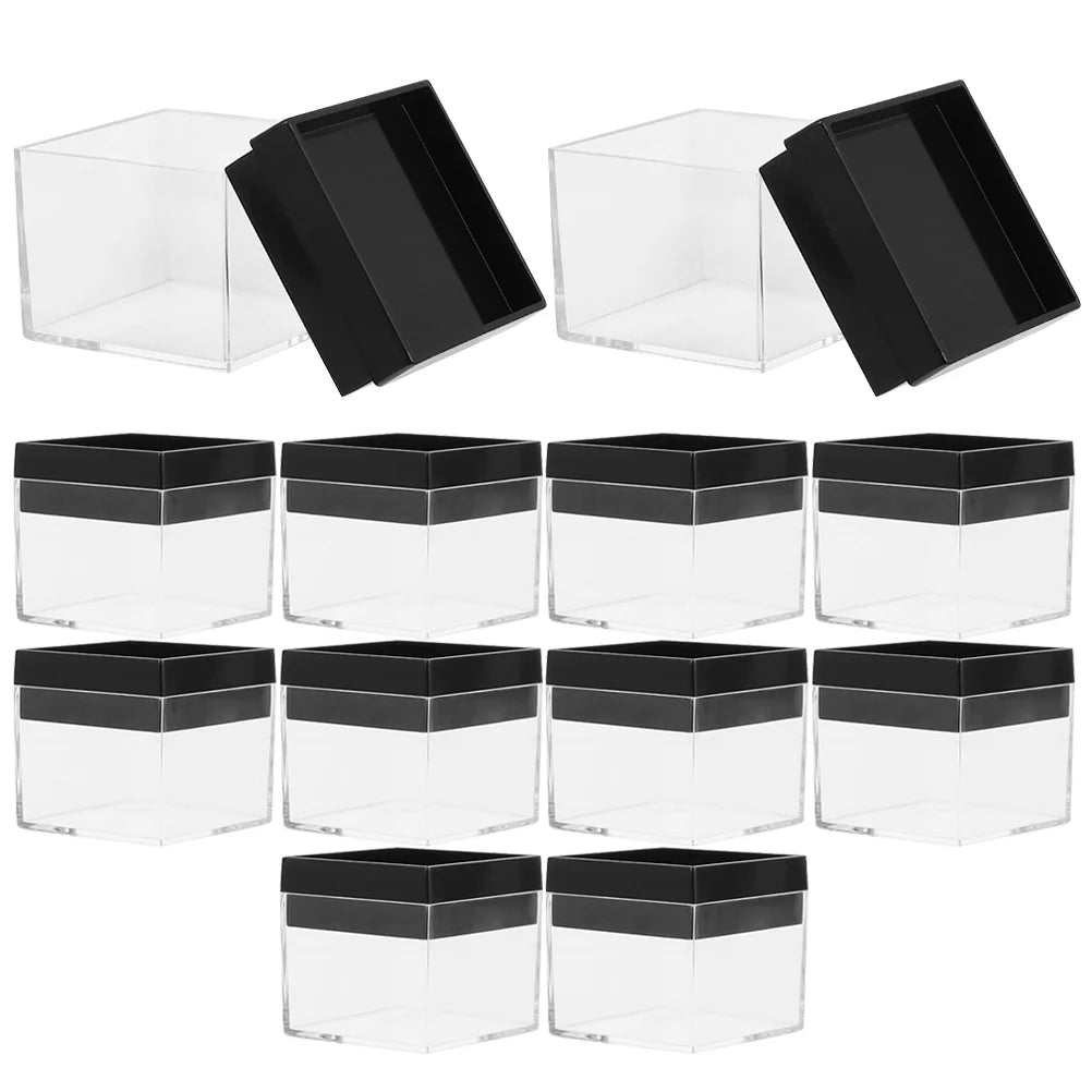 12 Pcs Specimen Boxes Capsules Small Item Storage Box Baby 4.2X4.2X3.3CM