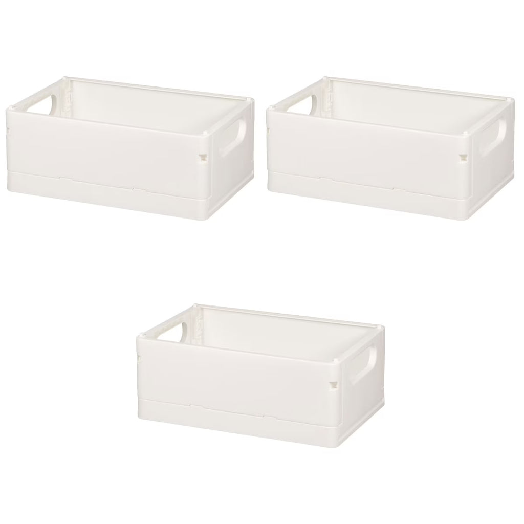 3pcsStorage Basket Collapsible Box Desktop Organizer Multi-purpose Storage Organizer