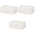 3pcsStorage Basket Collapsible Box Desktop Organizer Multi-purpose Storage Organizer
