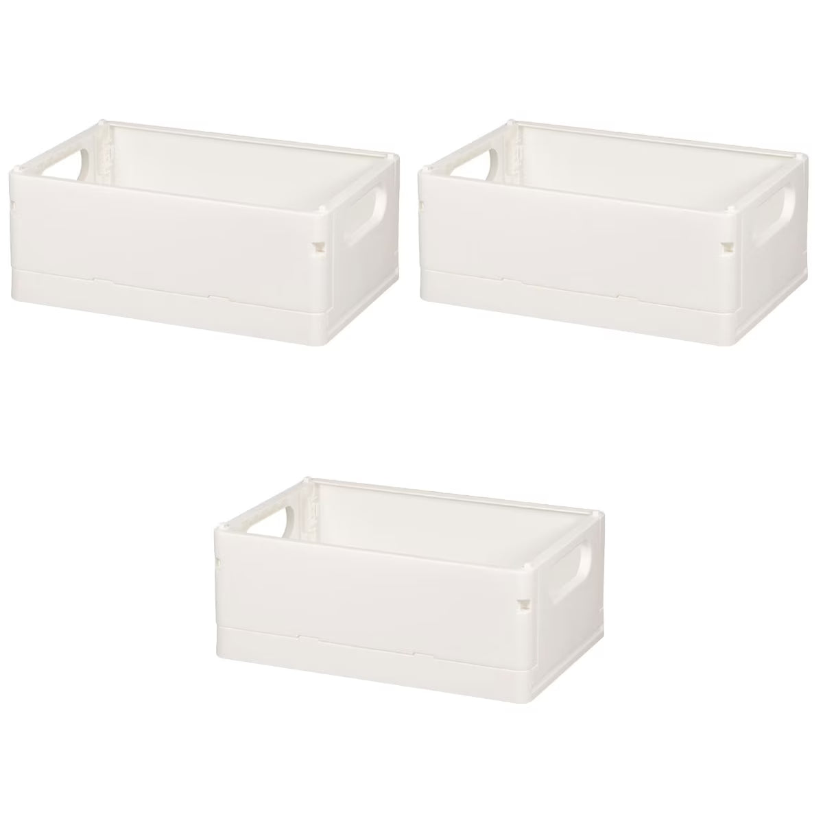 3pcsStorage Basket Collapsible Box Desktop Organizer Multi-purpose Storage Organizer