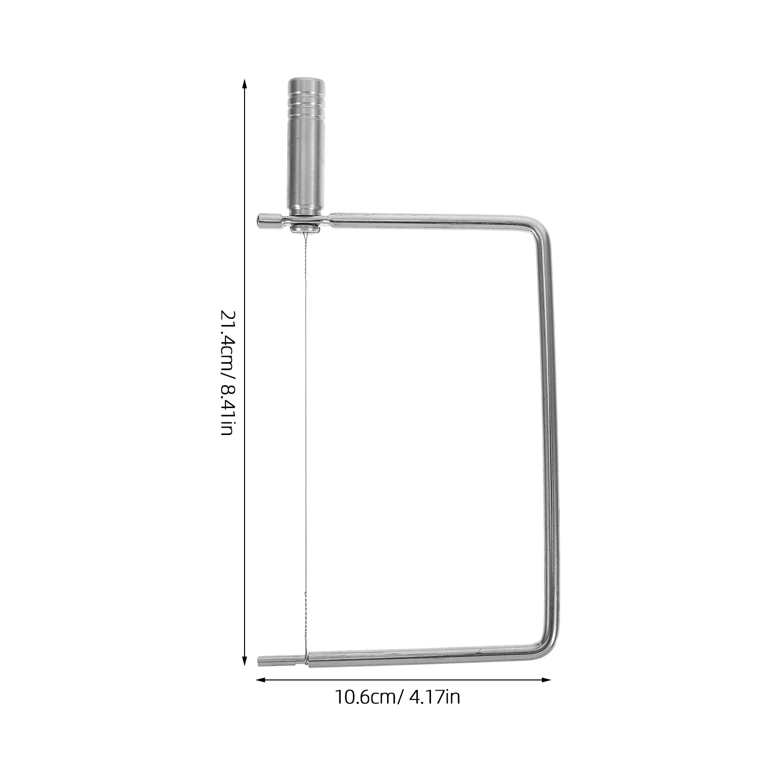 unbranded Stainless Steel Cheese Slicer with Wire Multipurpose Cheese Cutter for Slices Handheld Cheese Slicer for Butters and Cheese Blocks Kitchen Tool