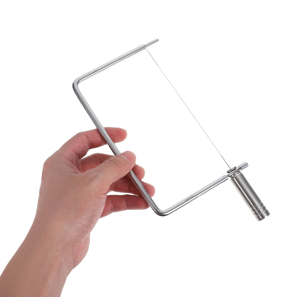 unbranded Stainless Steel Cheese Slicer with Wire Multipurpose Cheese Cutter for Slices Handheld Cheese Slicer for Butters and Cheese Blocks Kitchen Tool