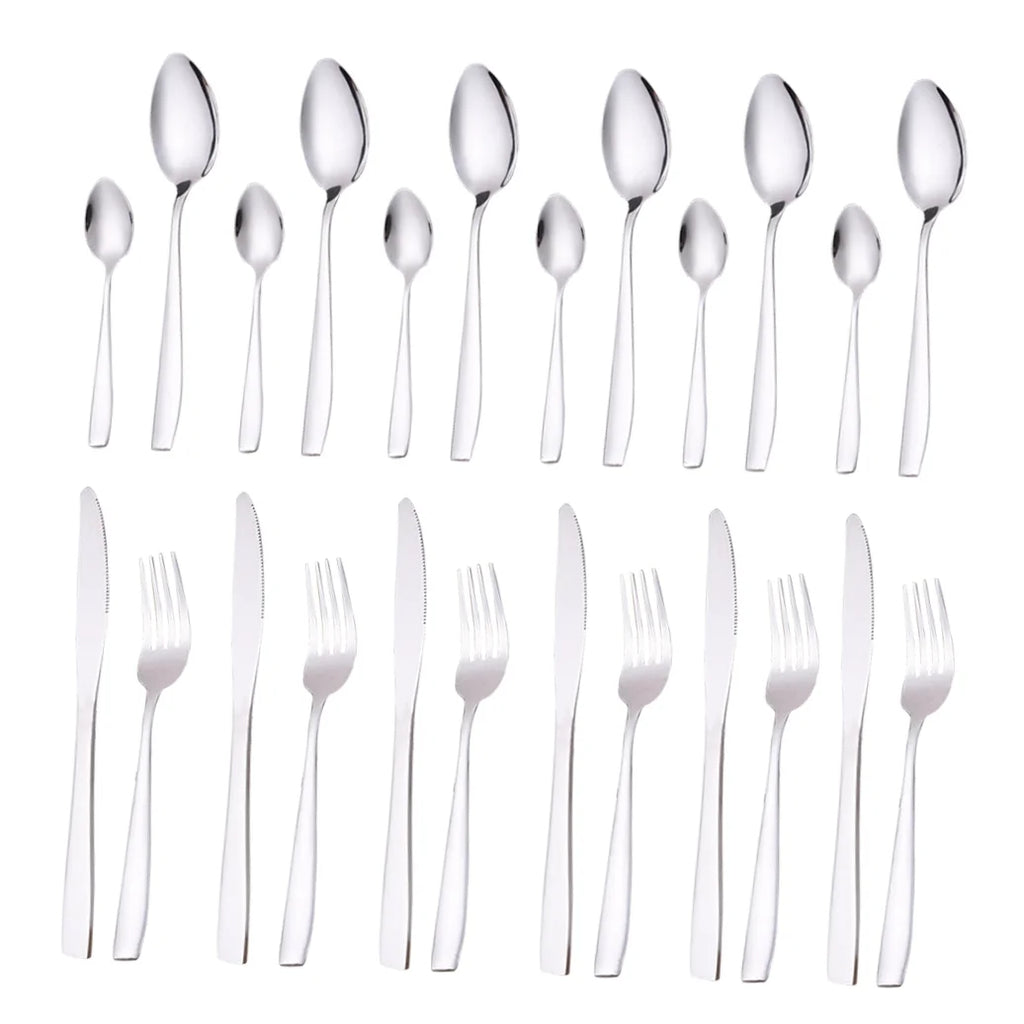 unbranded24 Pcs Stainless Flatware Steel Dish Drying Rack Countertop Cutlery Holder