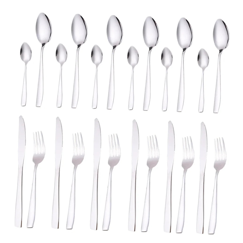 unbranded24 Pcs Stainless Flatware Steel Dish Drying Rack Countertop Cutlery Holder