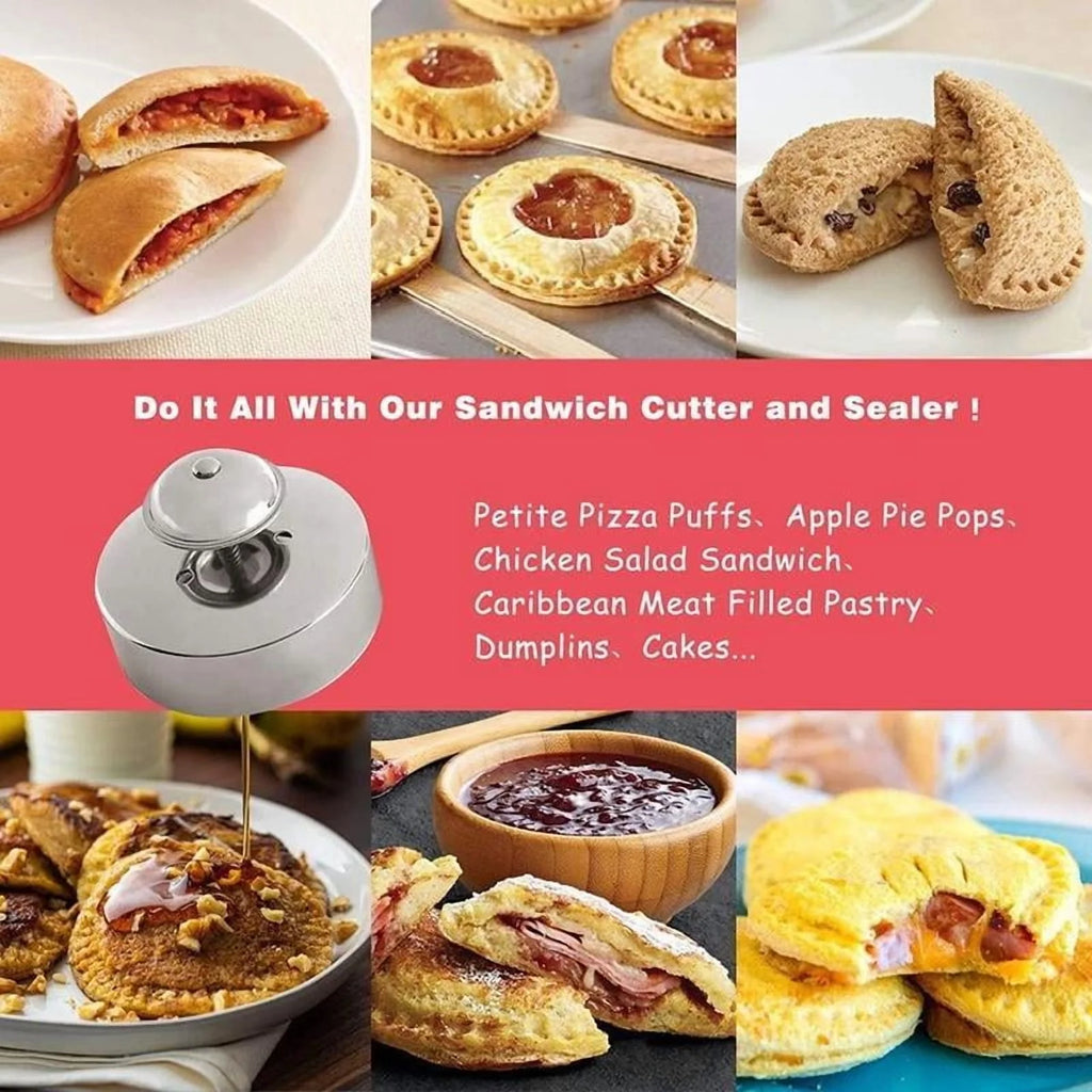 Stainless Steel Sandwich Cutter 1 Count Sandwich Maker Pastry Mold Kitchen Baking Tools Supplies, Kitchen Accessories Summer Essentials