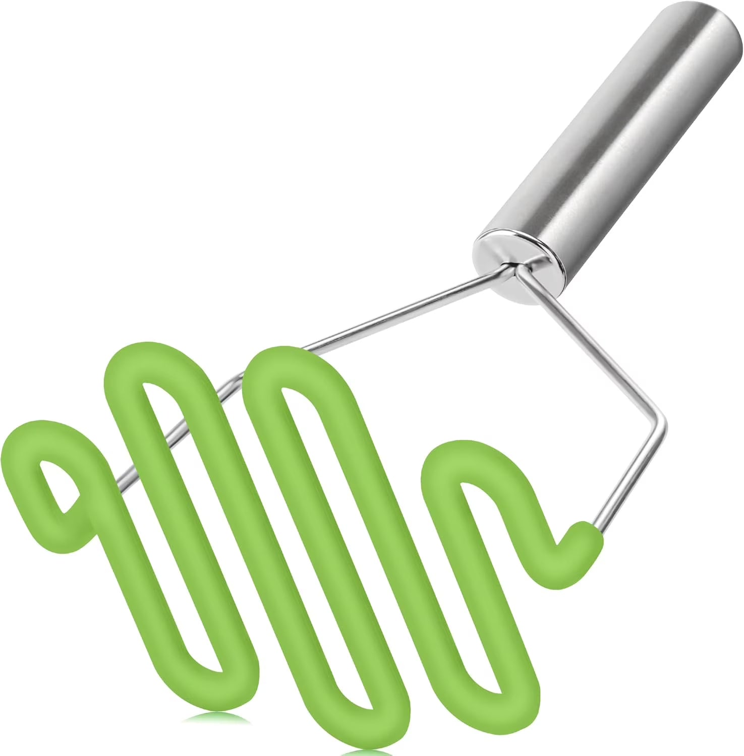 Non-Scratch Silicone Potato Masher Kitchen Tool Potatoes Masher Potato Masher Stainless Steel Wrapped In Premium Silicone Potato Smasher