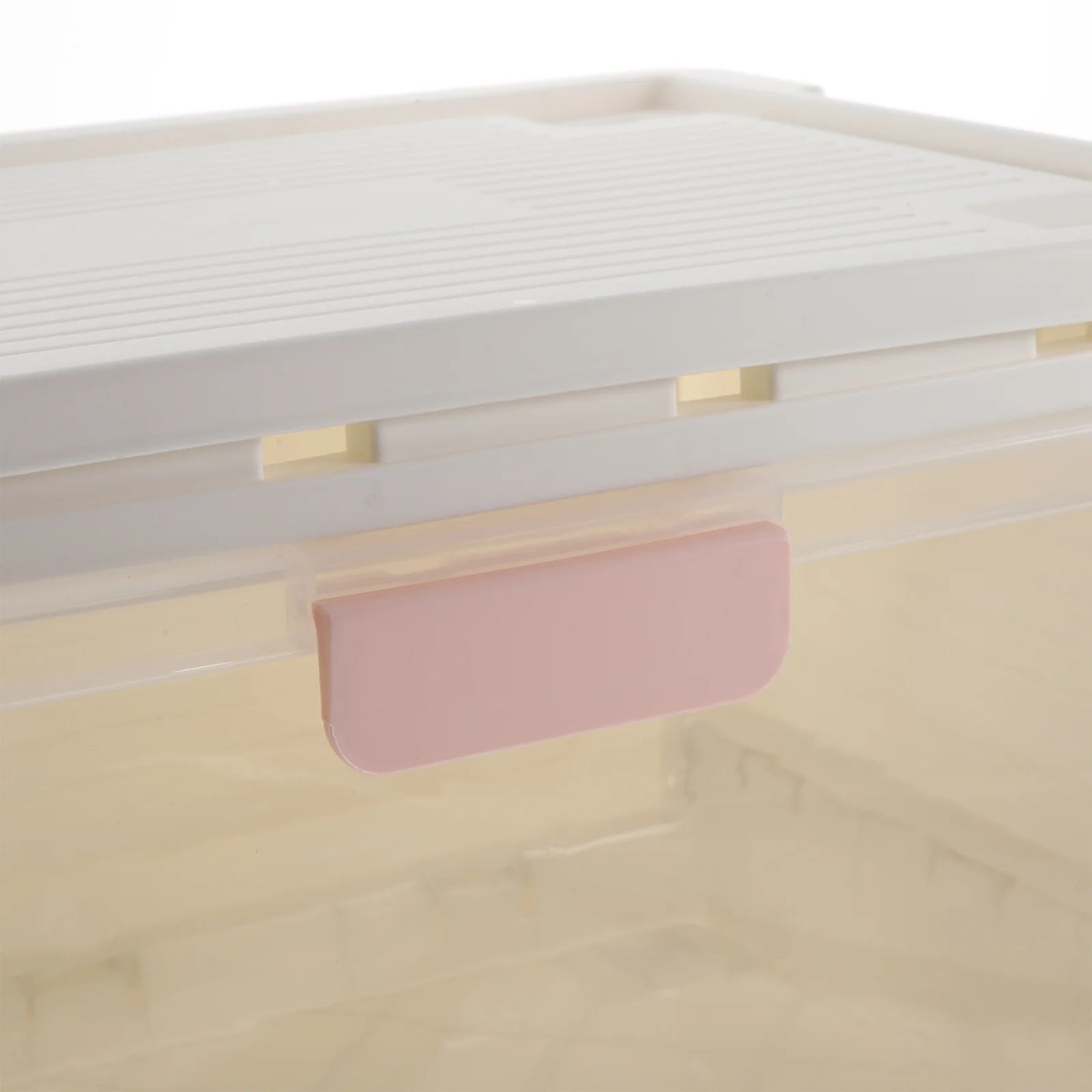 Storage Bins Boxes with Lids Heavy Duty Collapsible Crate Pink