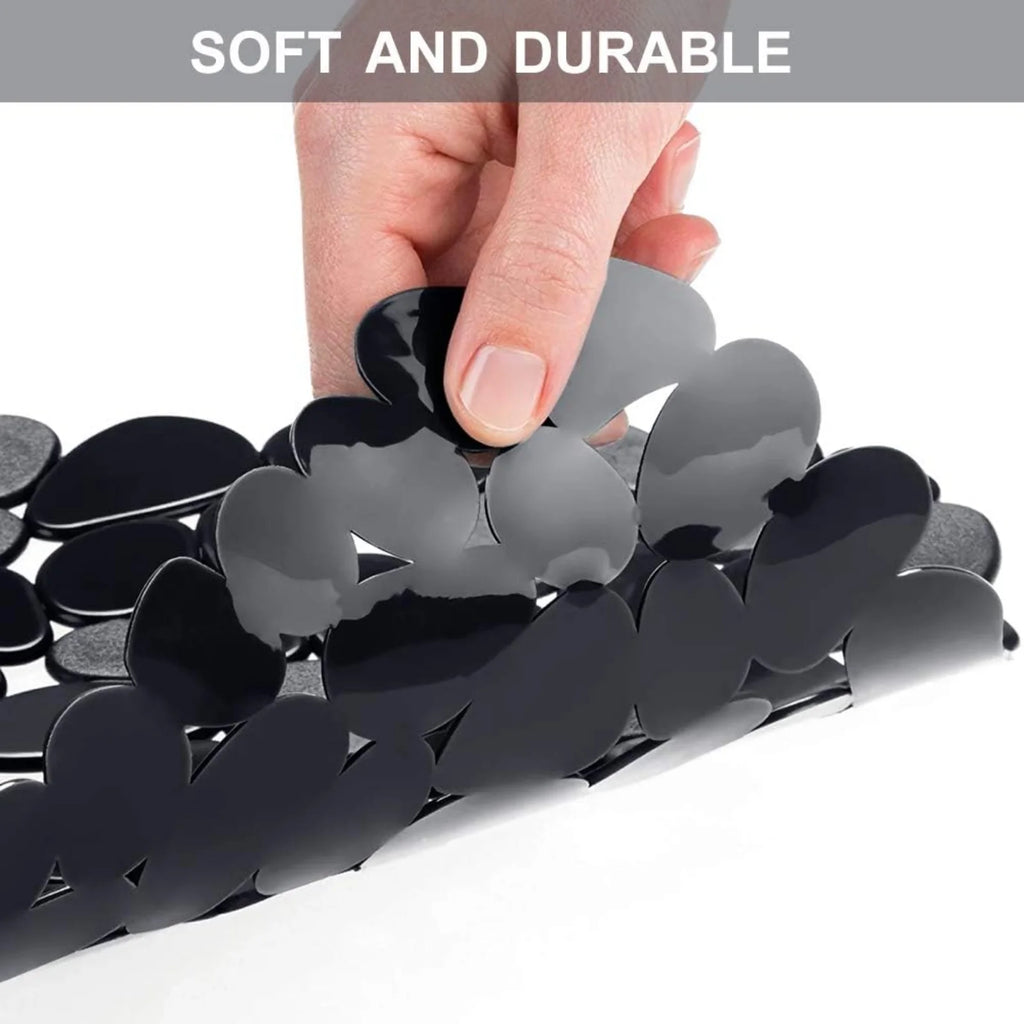 Bligli Pebble Sink Mat 2-Pack - PVC Kitchen Protector for Stainless Steel/Ceramic Dish Drying Mat for Dishes 15.7" x 11.8" Black