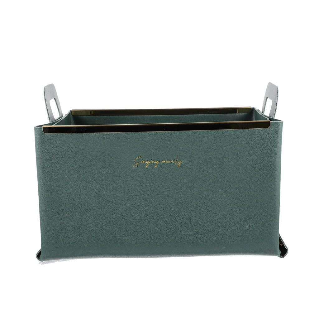 Storage Basket Cube Leather Lightweight Box Home Use Organizer