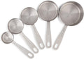 Stainless Steel Measuring Cups Heavy-Duty 5-Piece Set with Storage Ring – Kitchen Measuring Tools