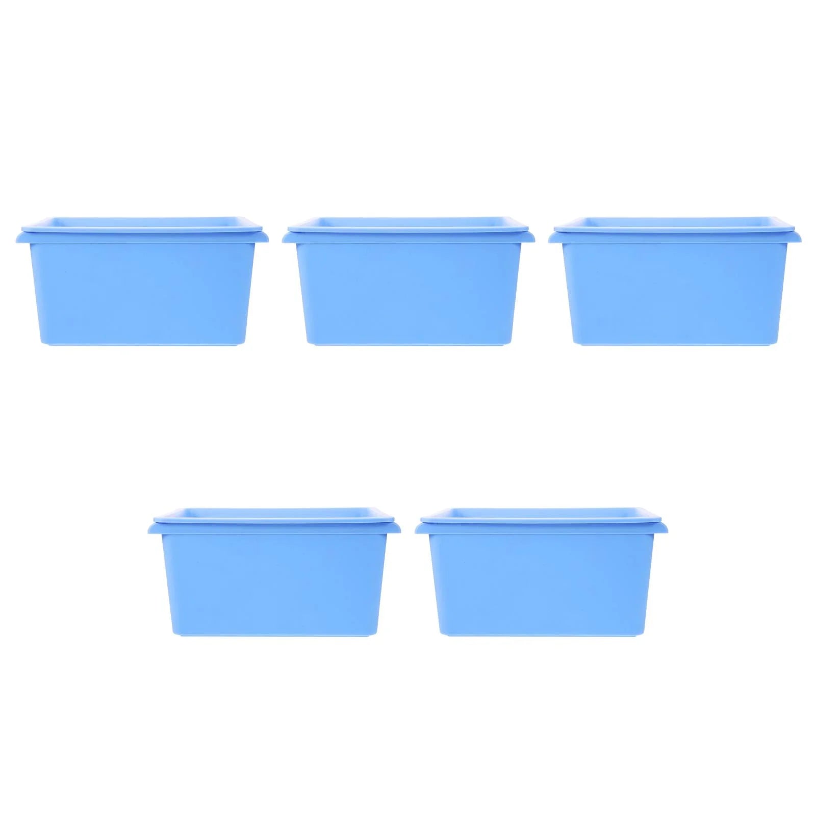 5pcs Desktop Simple Storage Box Multi-functional Organizing Box Desktop Small Object Organizer
