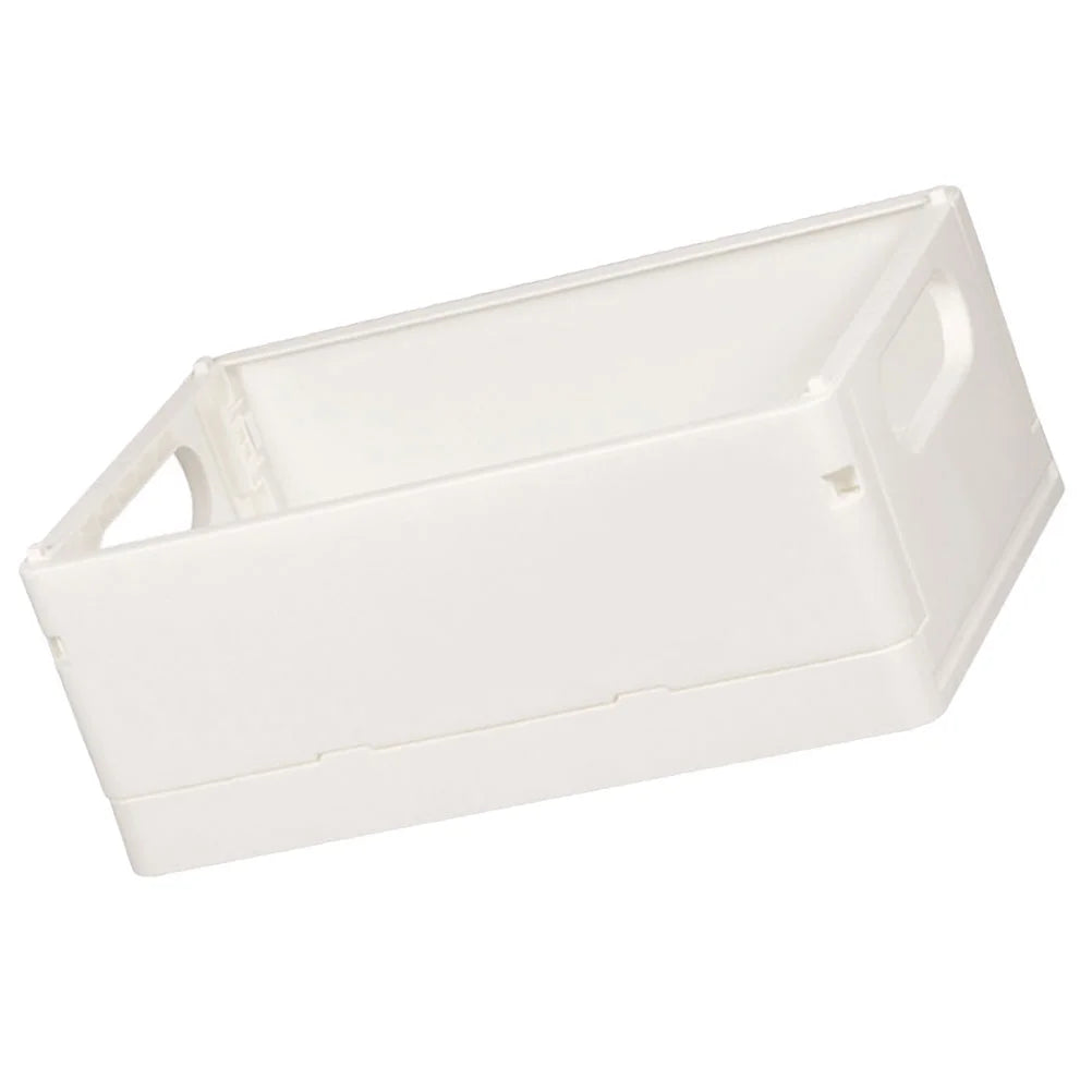 2pcs Household Storage Box Storage Organizer Box Foldable Box Plastic Desktop Makeup Storage Case