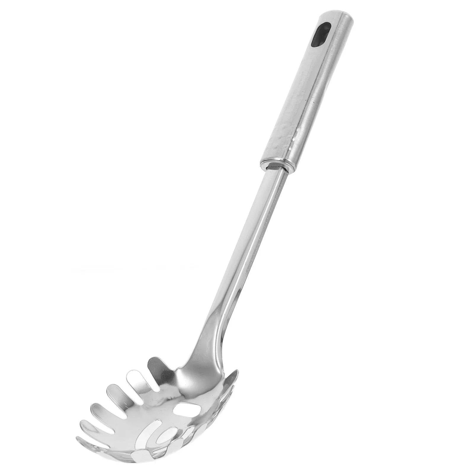Stainless Steel Pasta Server 1 Set Spaghetti Spoon Noodle Claw Pasta Fork Metal Pasta Spoon Heat Resistant for Cooking