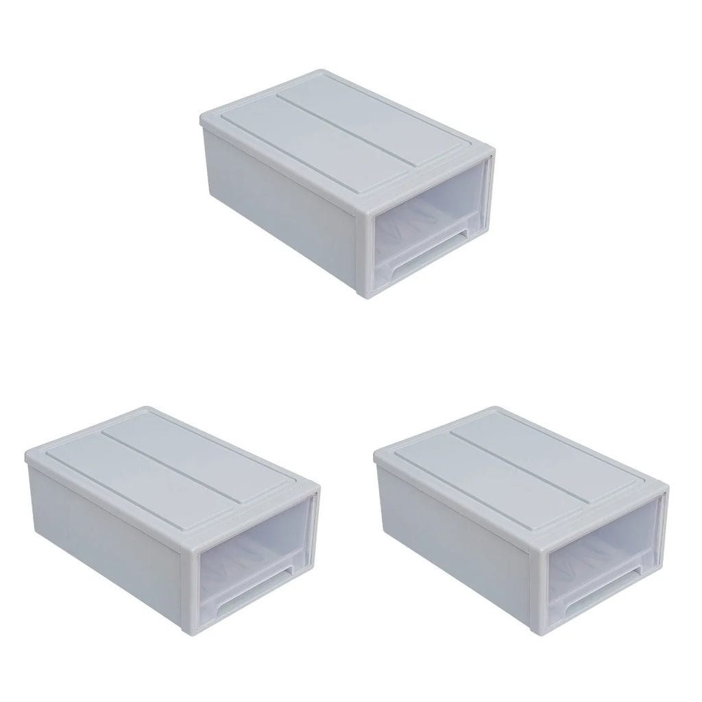 3pcs Drawer Clothes Storage Box Closet Storage Organizer Holder Box for Children Kids RoomNursery Playroom Blue