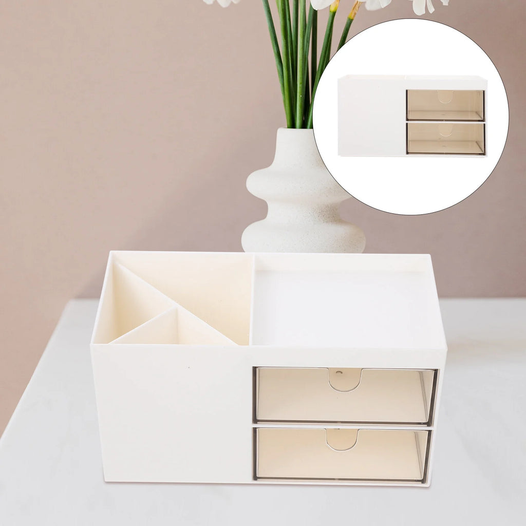 Adjustable Cosmetic Display Highlighter Bathroom Storage Box Office Container