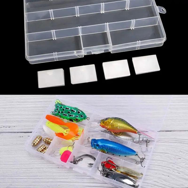 [Clear Jewelry Box] 6pcs Clear Jewelry Box | Plastic Bead Storage Craft Container Earrings Organizer