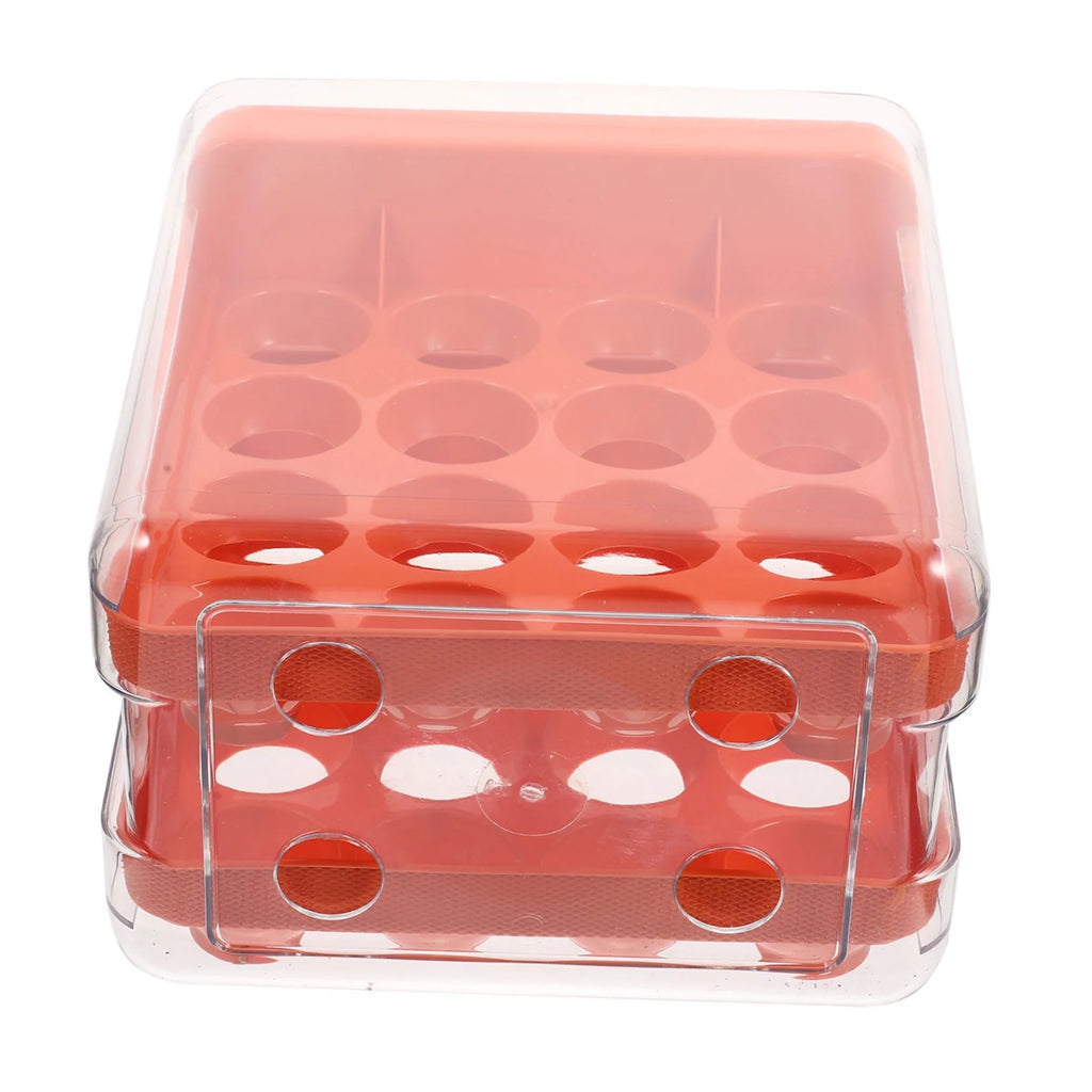 Holder Decor Egg Storage Box Egg Storage Shelf 21.5x22.5x14cm Orange