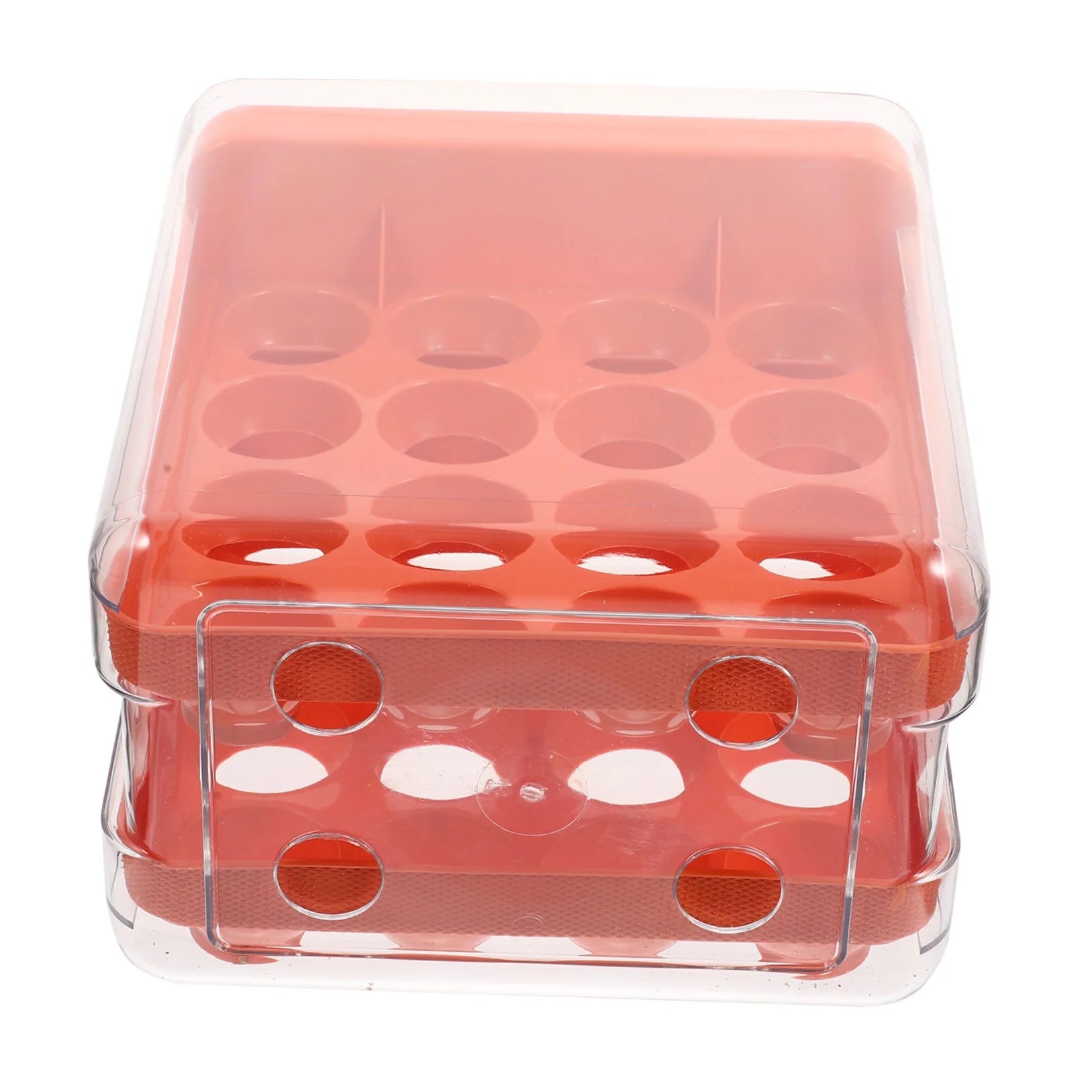 Holder Decor Egg Storage Box Egg Storage Shelf 21.5x22.5x14cm Orange