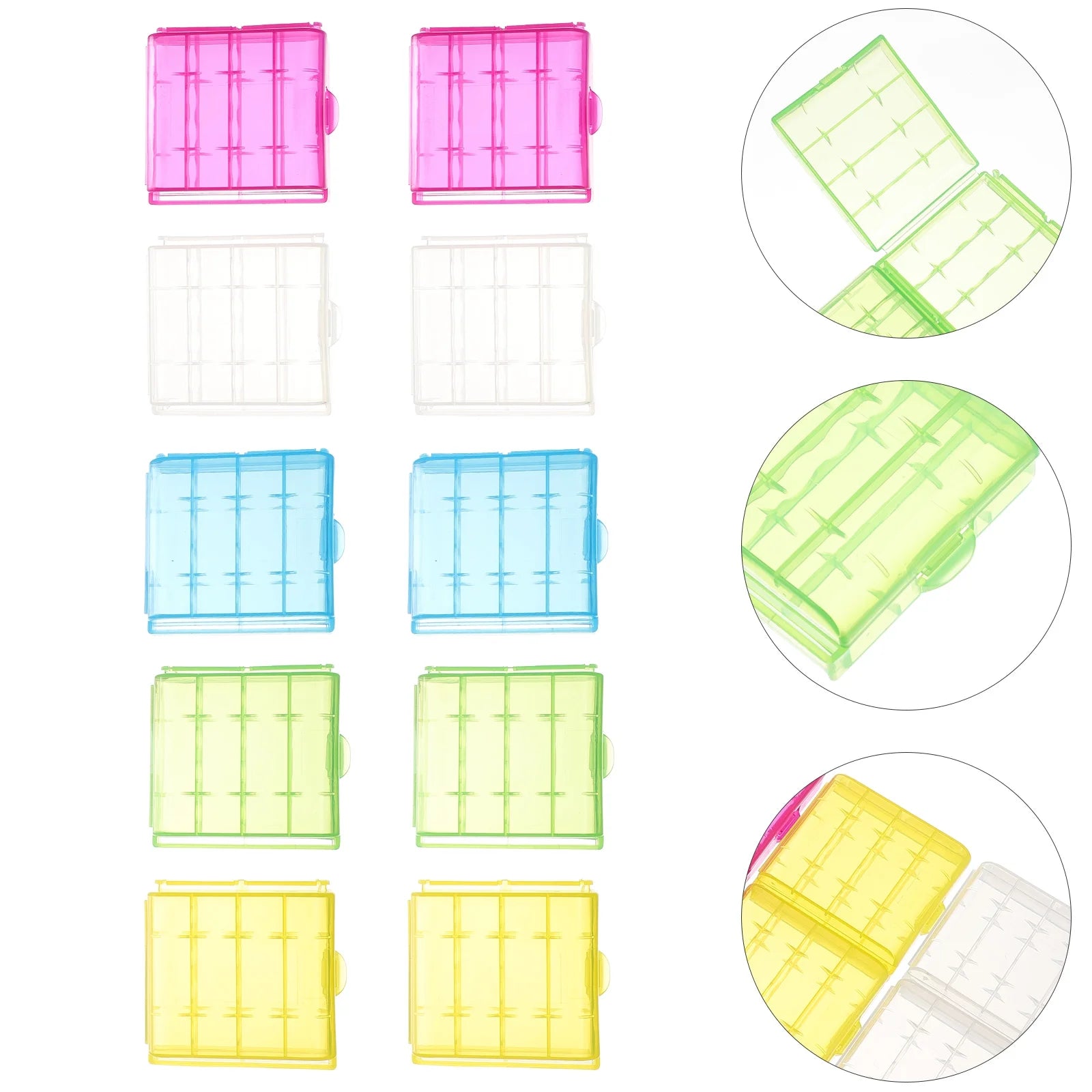 30 Pcs Battery Lithium Storage Box Organizer Container Safety