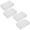 4 Pcs Collapsible Storage Bins Metal Tin Box Compact Lightweight Travel