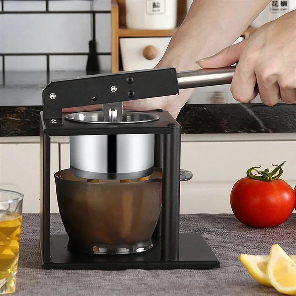 304 Stainless Steel Squeezer Juicer Hand Citrus Manual Juicer Portable Juicer for Kitchen Bar Restaurant