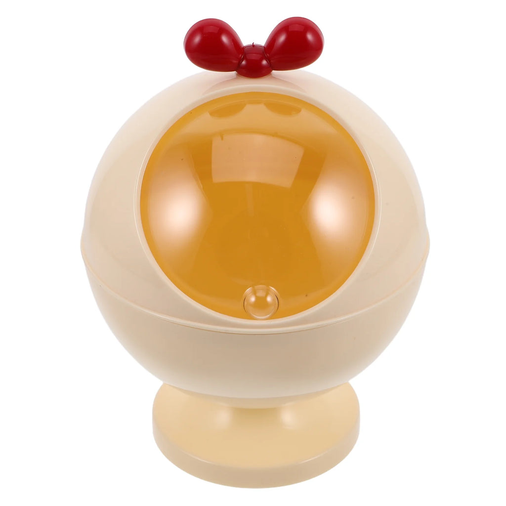 Figurine Decor Hair Accessories Storage Box Baby Miss 21.00X15.50X15.50CM Beige