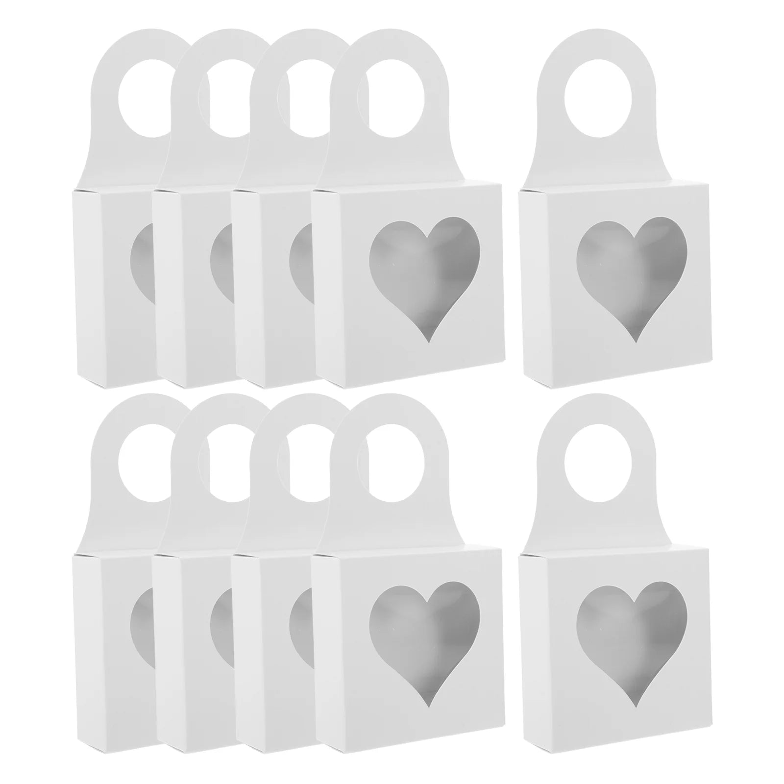25 Pcs Storage Boxes with Lids Red Wine Bottle Hook Box 9.00X9.00X3.00CM White