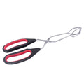 Scissor Tongs with Silicone Tips 23.5x7.5cm Stainless Steel Nonstick Kitchen Cooking Tool
