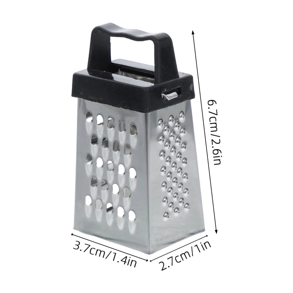 unbranded 6pcs Mini Cheese Grater Stainless Steel Small Box Grater Vegetables Shredder Handheld Kitchen Tool for Slicing Cheese Ginger Potatoes