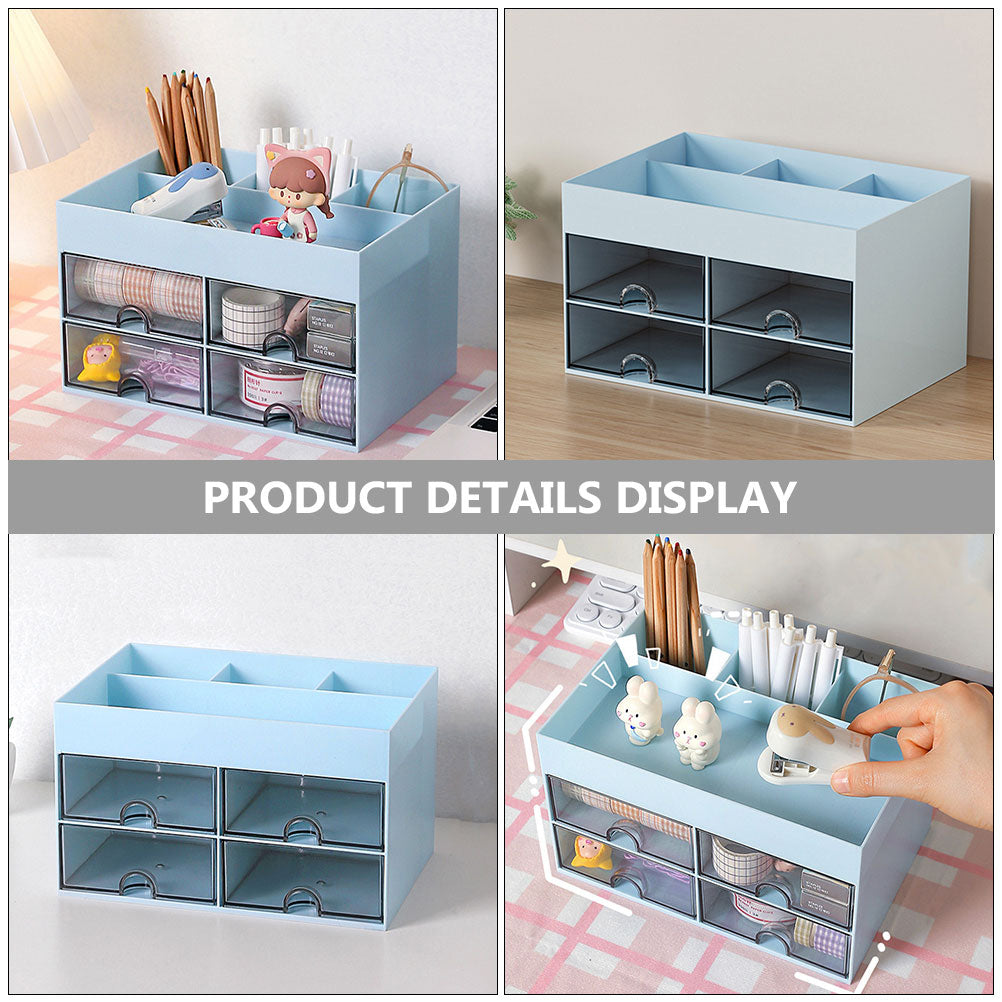Storage Drawers Box Structure Multi-function Stationery Organizer