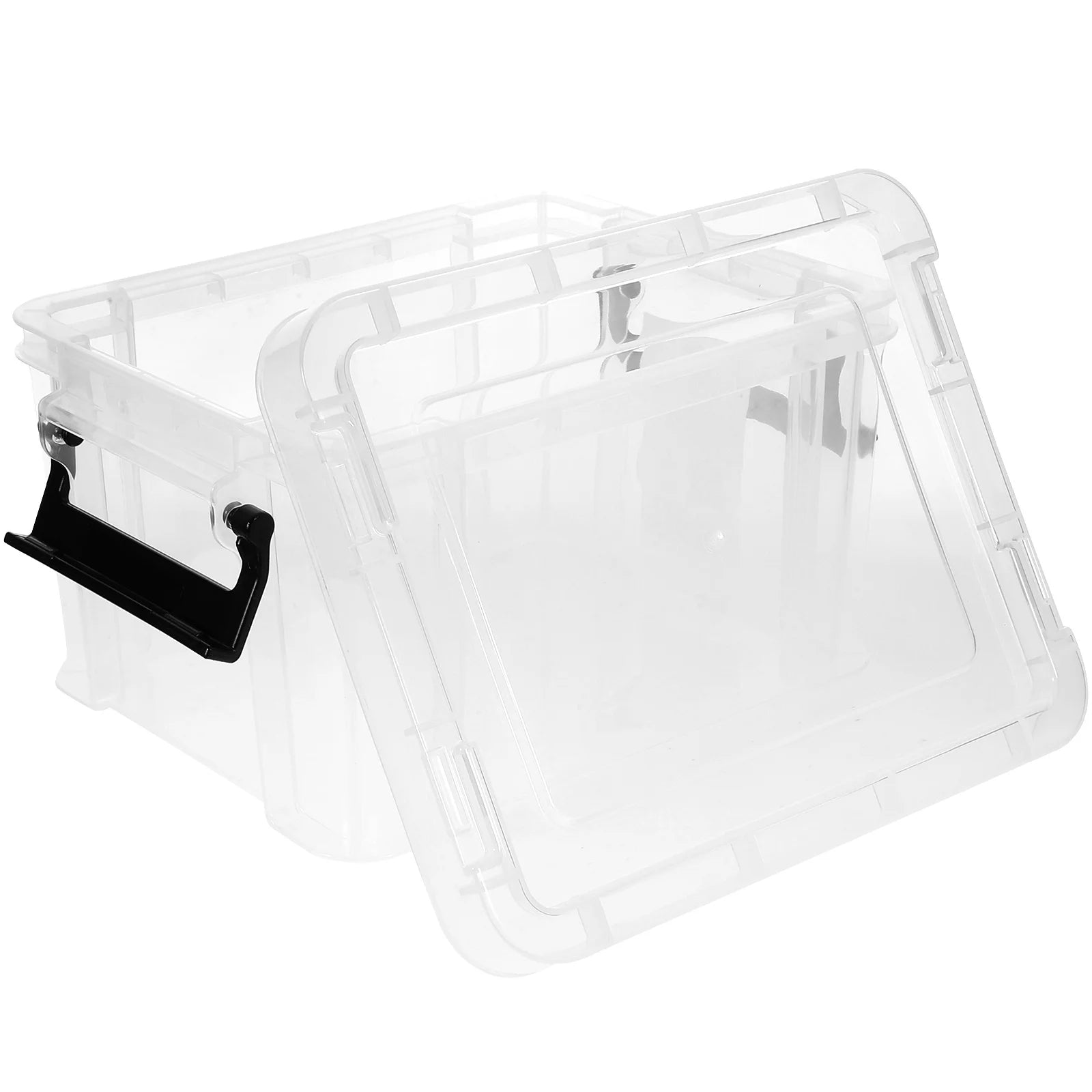 Transparent Dust-proof and Moisture-proof Household Storage Box with Lid Makeup