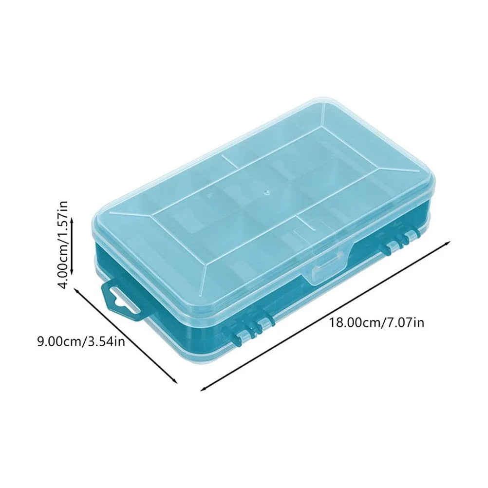 2 Pcs Small Parts Container Plastic Storage Containers Storage Box Green 18.00X9.00X4.00CM