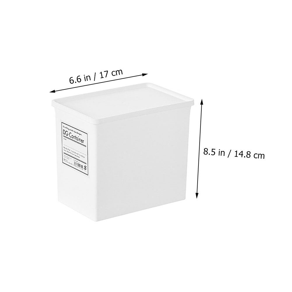 6 pcsHome Use Storage Box Lid Washing Powder Box Storage Box Practical Container