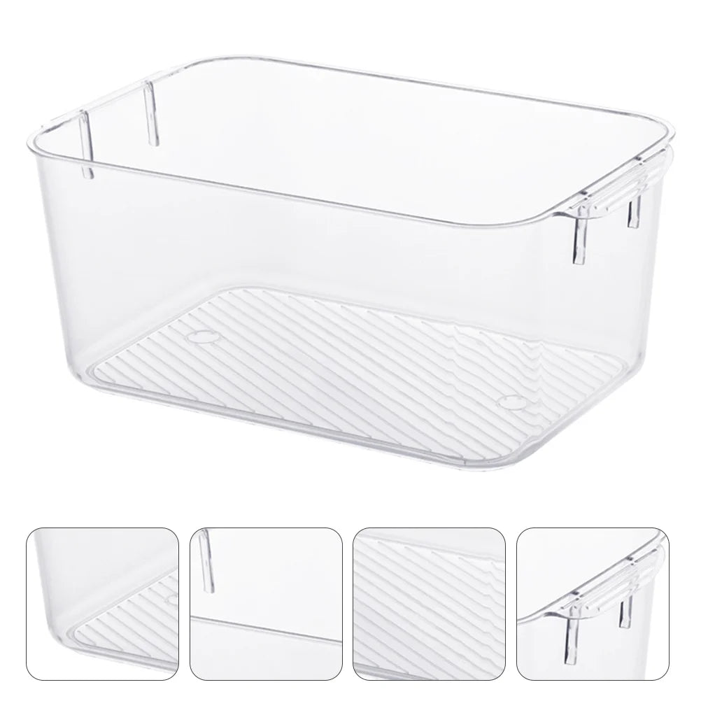 Clear Organizer Drawers Storage Bins Cosmetic Box Sundries Container