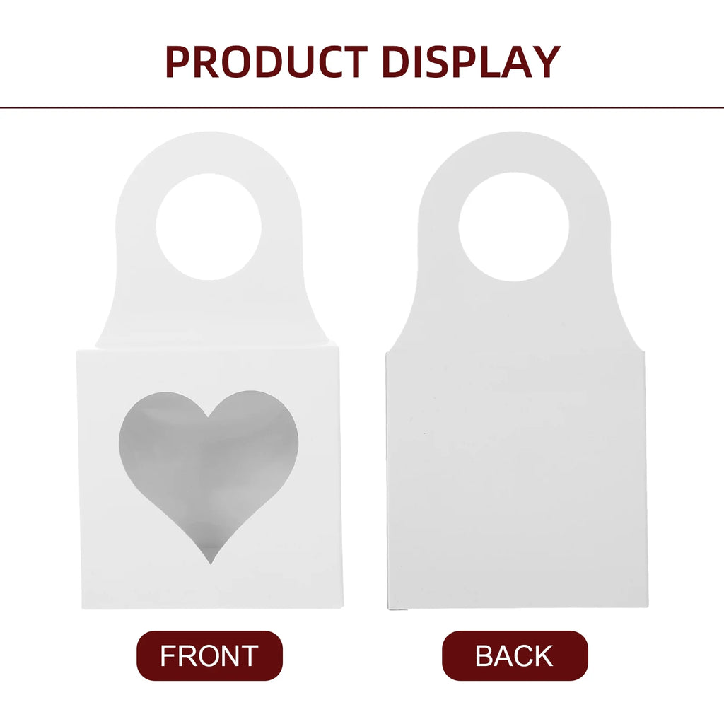 25 Pcs Storage Boxes with Lids Red Wine Bottle Hook Box 9.00X9.00X3.00CM White