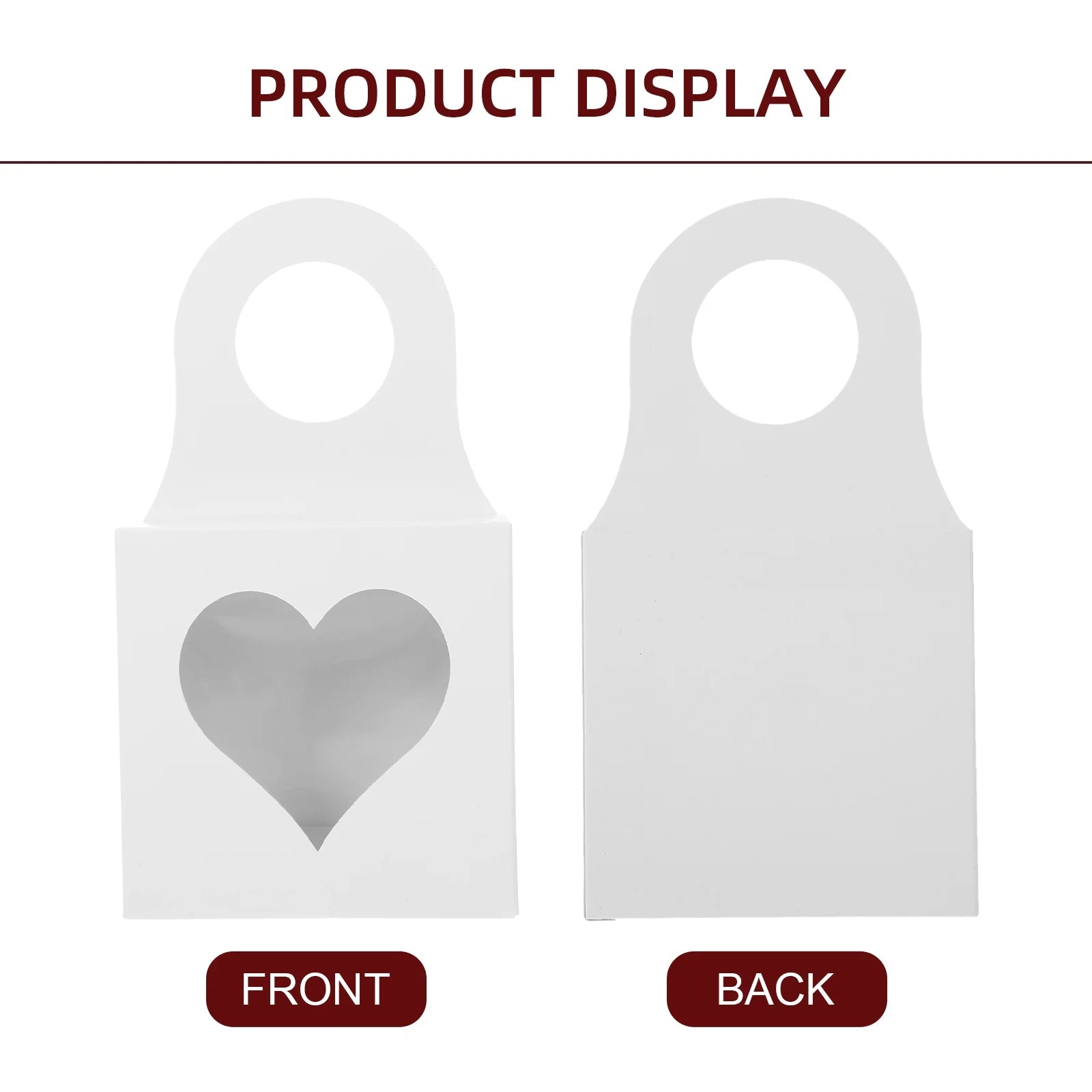 25 Pcs Storage Boxes with Lids Red Wine Bottle Hook Box 9.00X9.00X3.00CM White
