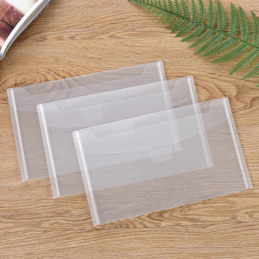 35 Pcs Storage Bins with Lids Transparent Bag Office
